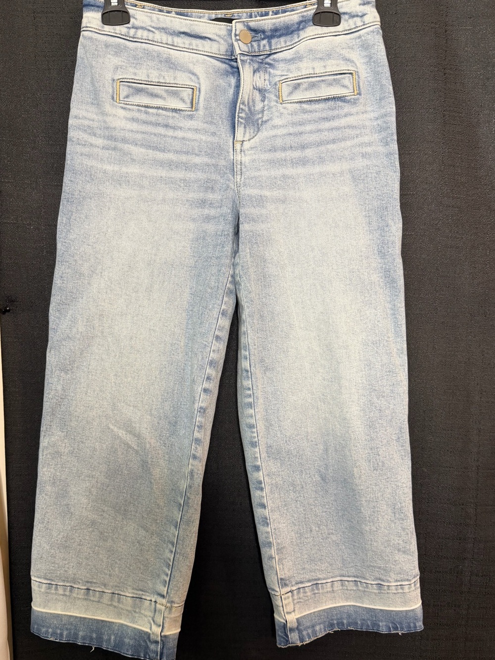 Talbots Light Wash Women's Wide Leg Crop Jeans
